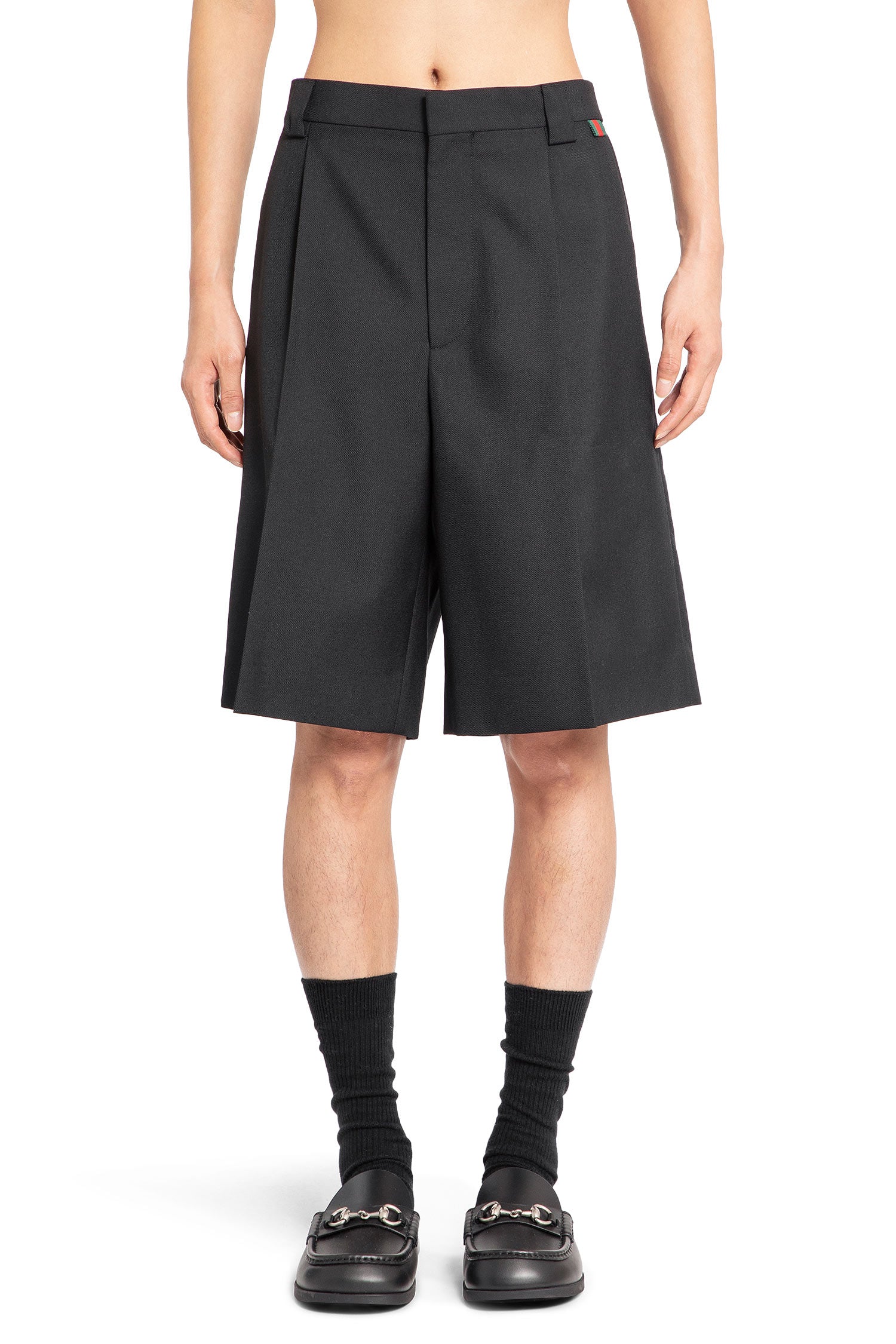 GUCCI MAN BLACK SHORTS & SKIRTS