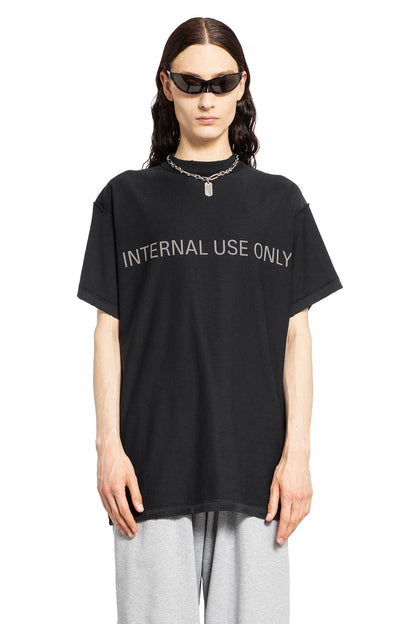 Antonioli BALENCIAGA MAN BLACK T-SHIRTS & TANK TOPS