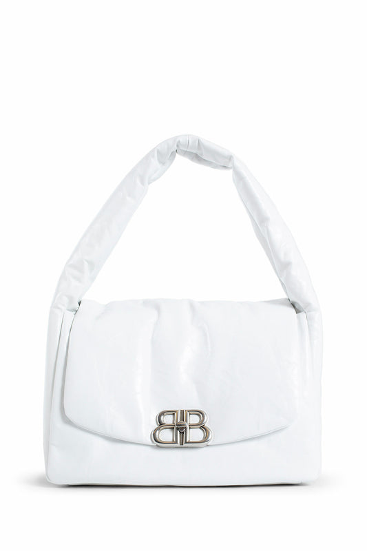 BALENCIAGA WOMAN WHITE SHOULDER BAGS