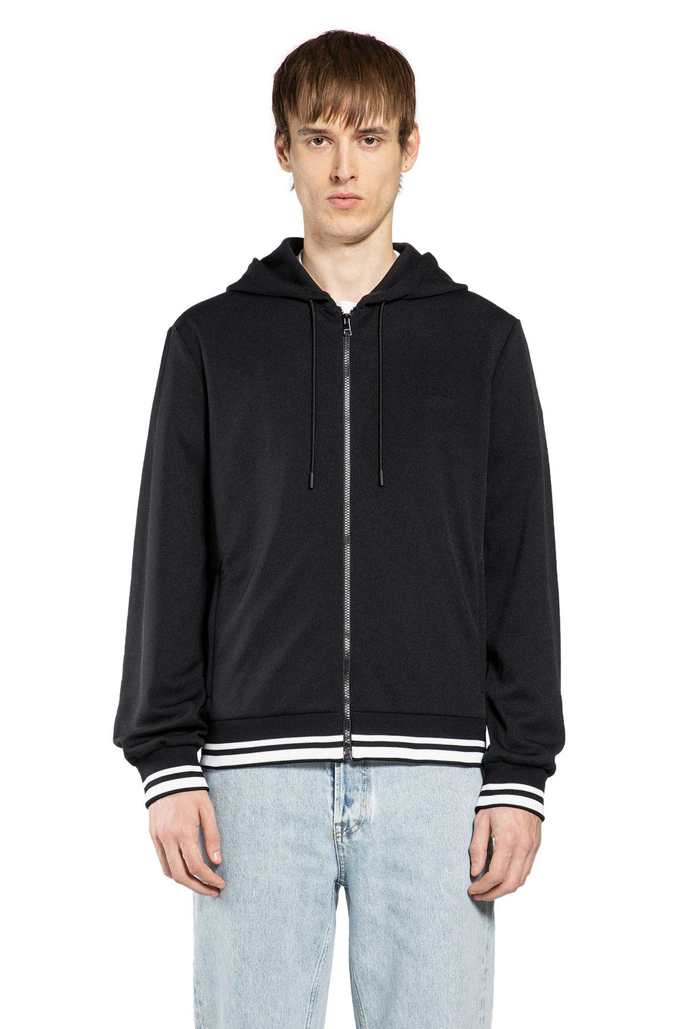 GUCCI Technical Jersey Zip-Up hoodie man