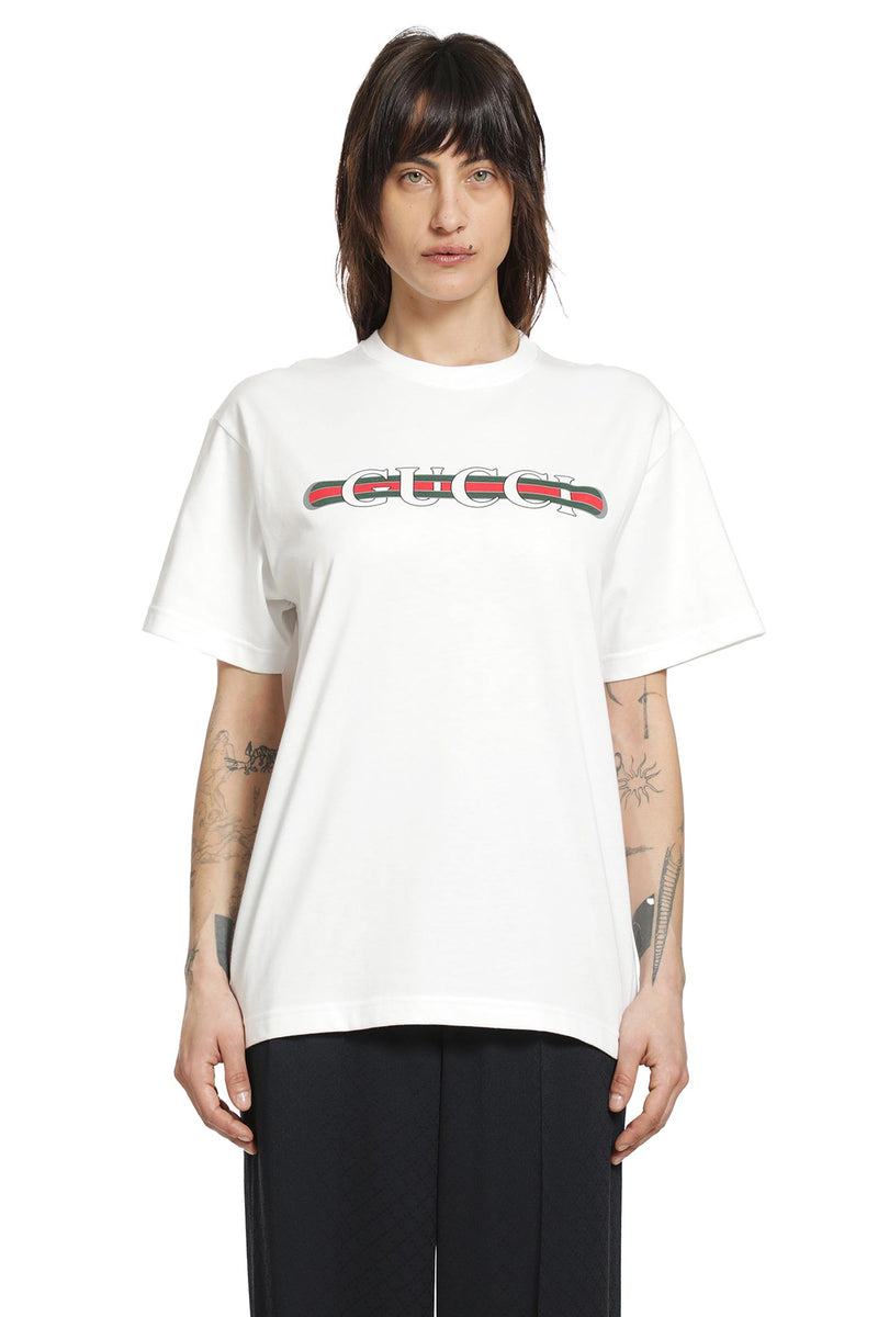 GUCCI Printed Cotton Jersey T-shirt woman