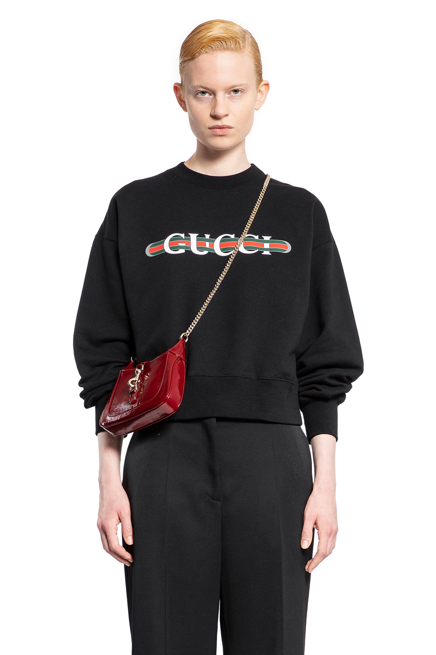 GUCCI WOMAN BLACK SWEATSHIRTS