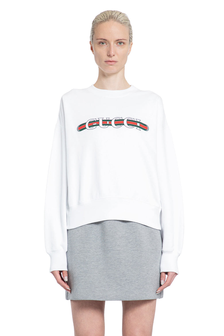 GUCCI WOMAN WHITE SWEATSHIRTS