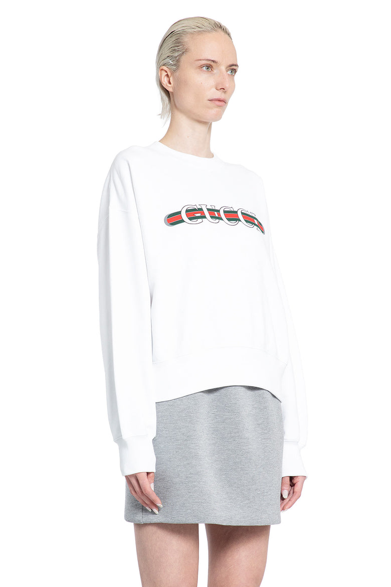 GUCCI WOMAN WHITE SWEATSHIRTS