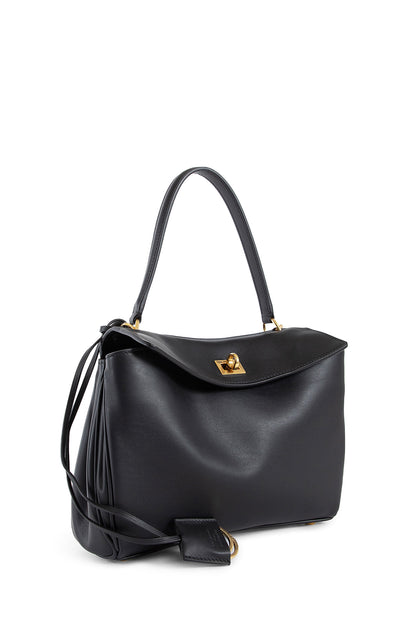 BALENCIAGA WOMAN BLACK TOP HANDLE BAGS