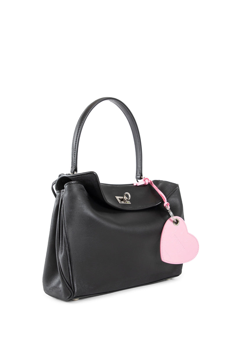 BALENCIAGA WOMAN BLACK TOP HANDLE BAGS