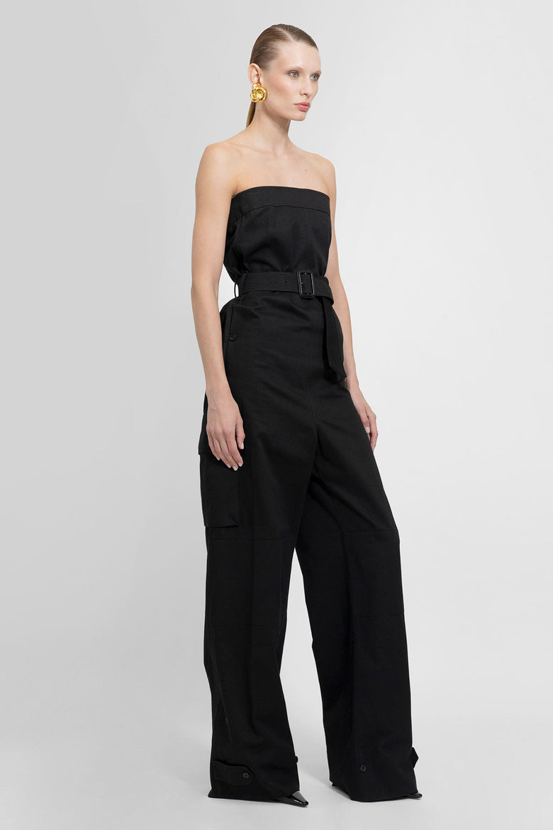 SAINT LAURENT WOMAN BLACK JUMPSUITS