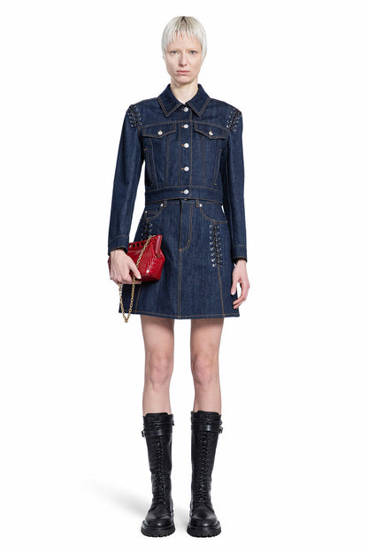 ALEXANDER MCQUEEN WOMAN BLUE JACKETS