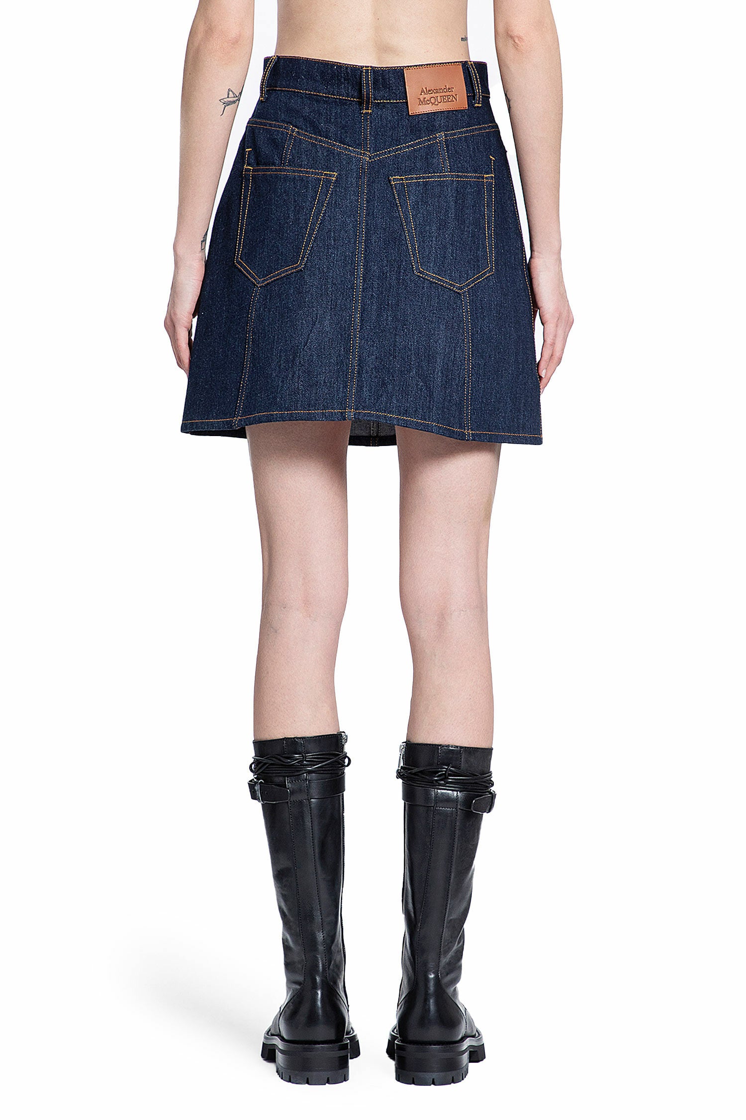 ALEXANDER MCQUEEN WOMAN BLUE SKIRTS