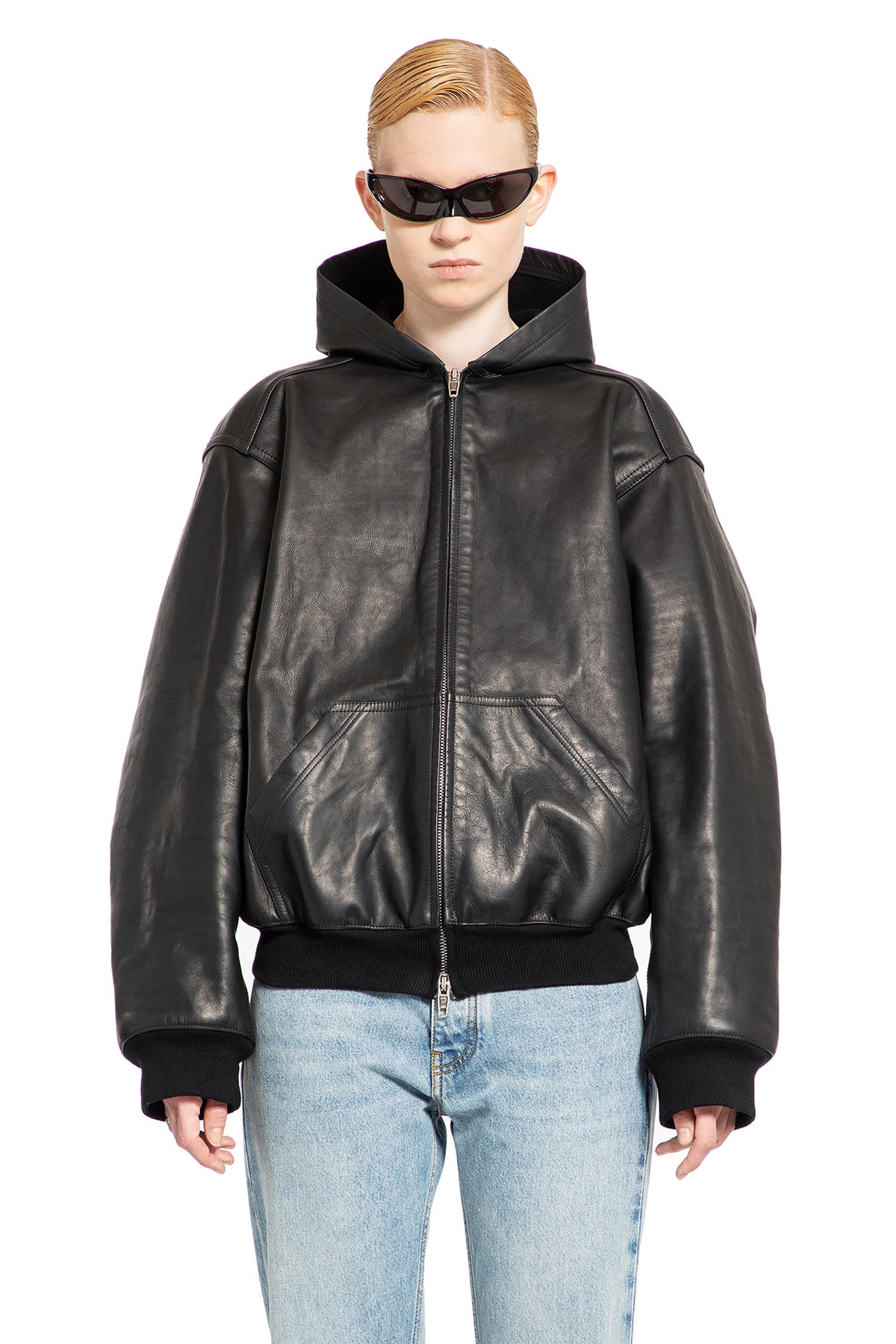 BALENCIAGA WOMAN BLACK JACKETS