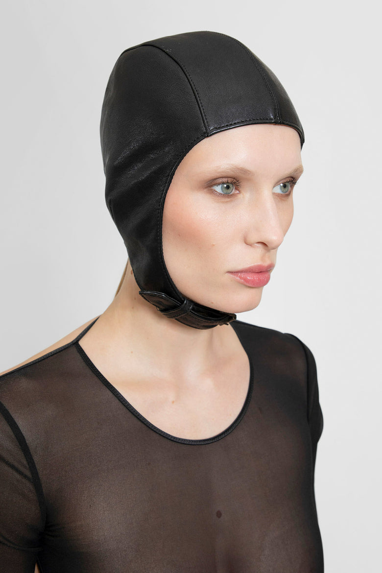 SAINT LAURENT WOMAN BLACK HATS