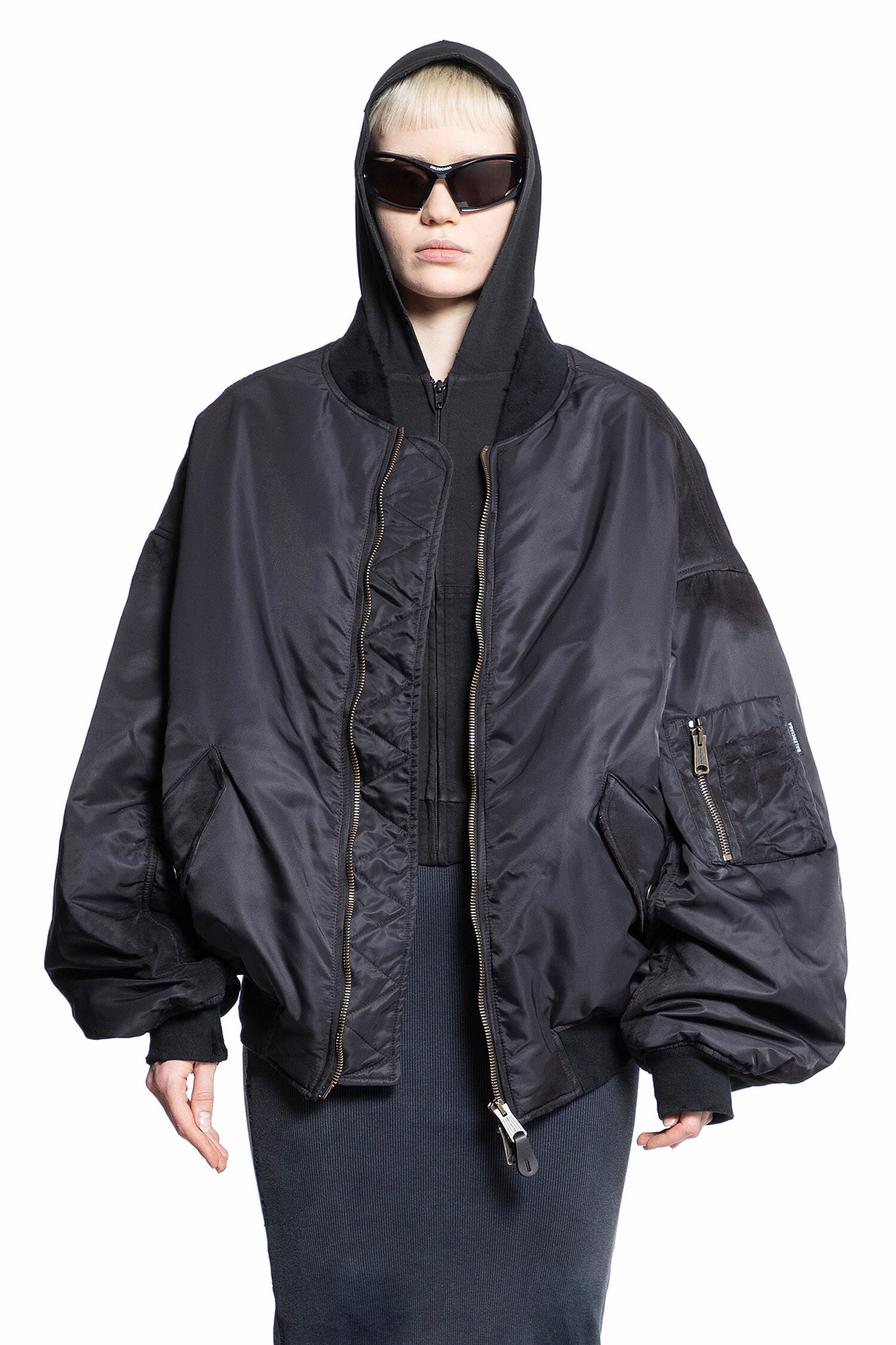 BALENCIAGA WOMAN BLACK JACKETS