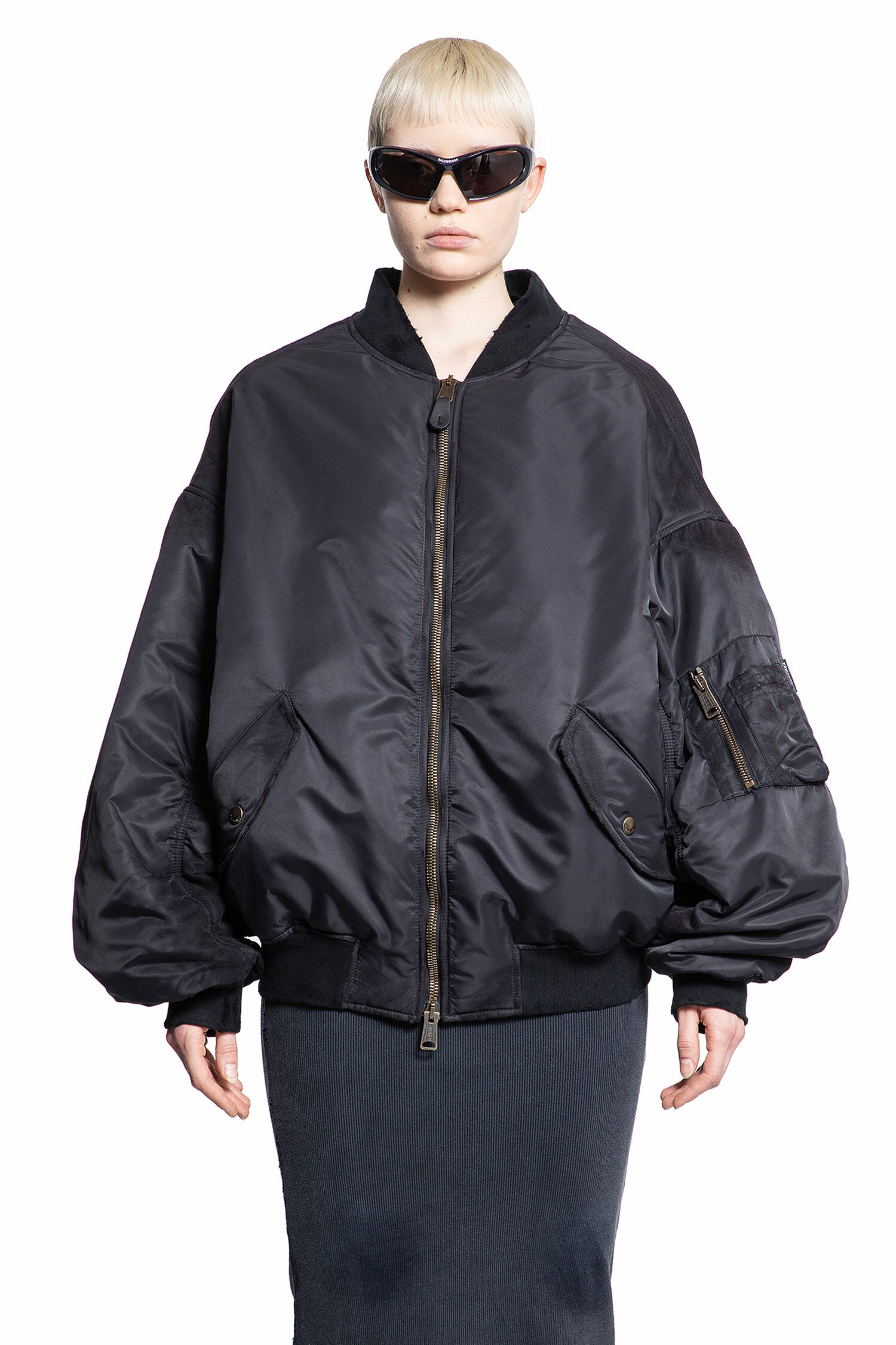 BALENCIAGA WOMAN BLACK JACKETS