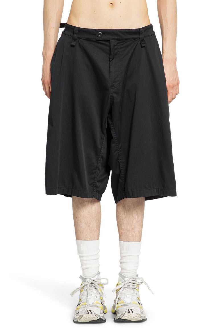 BALENCIAGA MAN BLACK SHORTS & SKIRTS