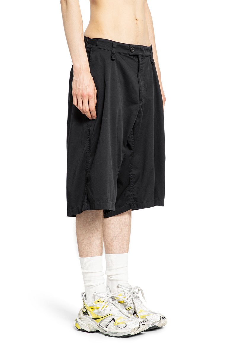 BALENCIAGA MAN BLACK SHORTS & SKIRTS