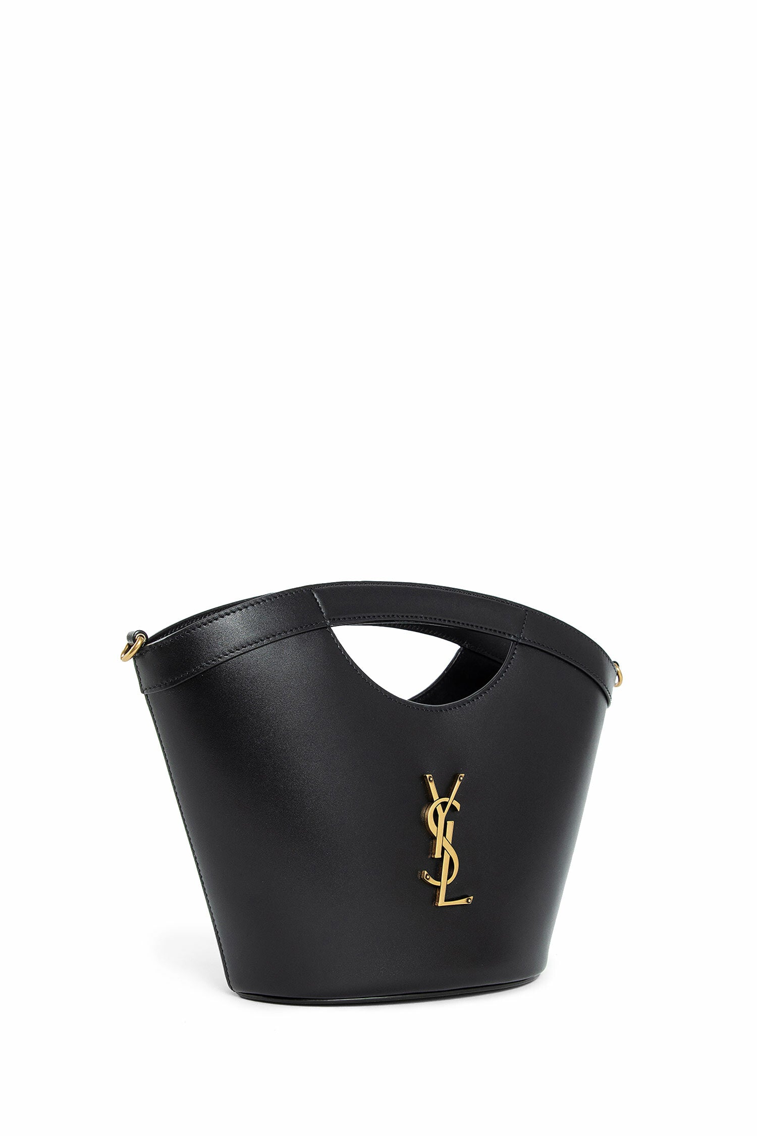 SAINT LAURENT WOMAN BLACK TOP HANDLE BAGS