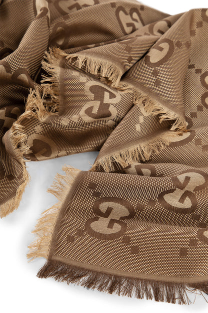 GUCCI WOMAN BROWN SCARVES