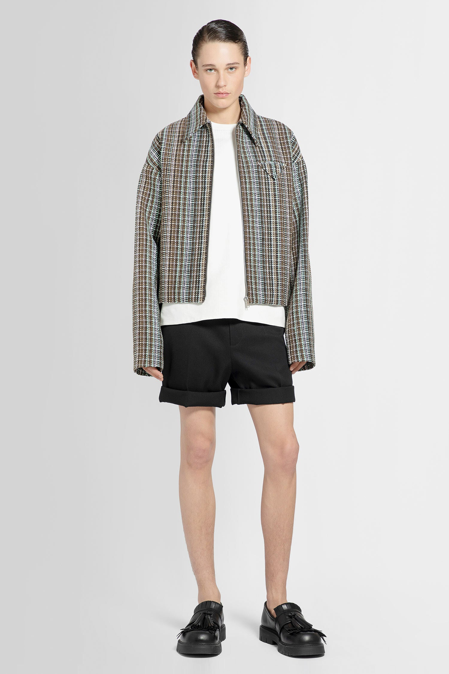 BOTTEGA VENETA MAN BLACK SHORTS & SKIRTS