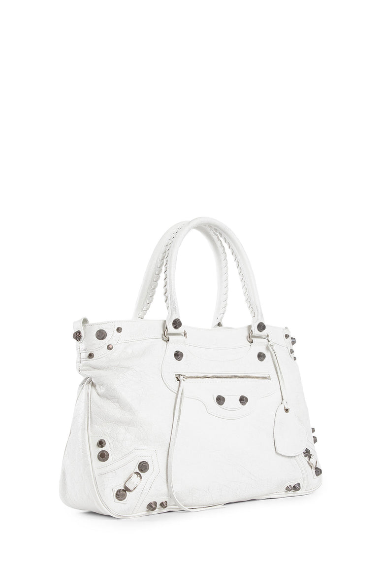 BALENCIAGA WOMAN WHITE TOTE BAGS