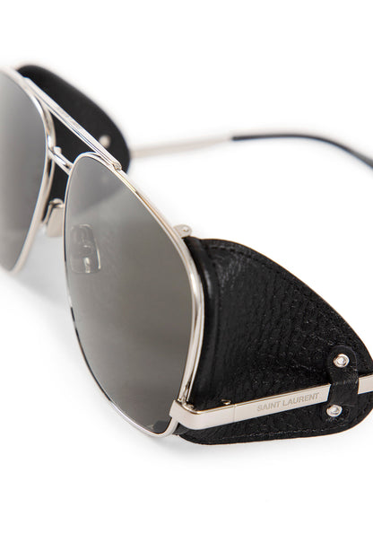 SAINT LAURENT WOMAN SILVER EYEWEAR