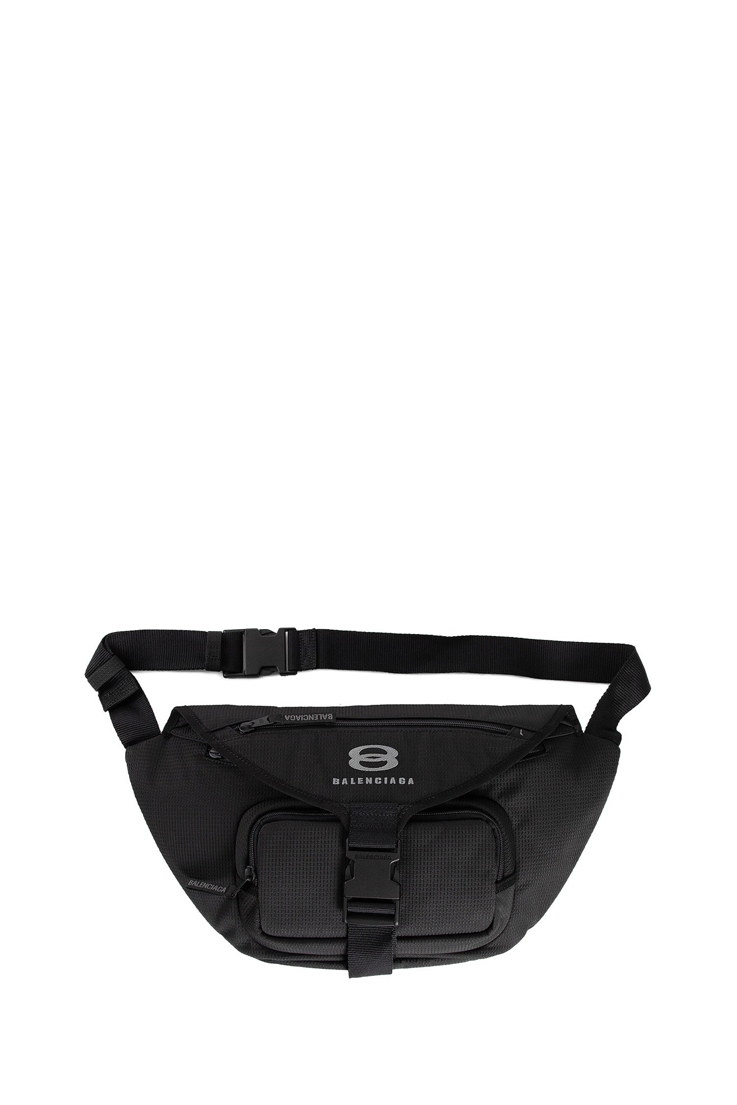 BALENCIAGA MAN BLACK FANNY PACKS