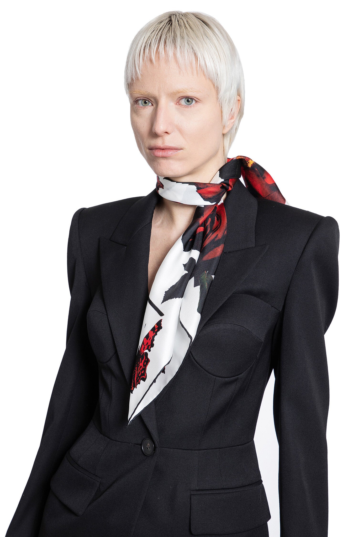 ALEXANDER MCQUEEN WOMAN MULTICOLOR SCARVES