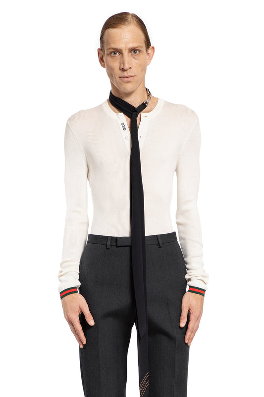 GUCCI MAN WHITE KNITWEAR