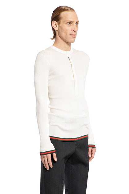 GUCCI MAN WHITE KNITWEAR