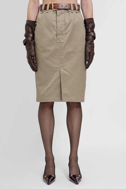 Antonioli SAINT LAURENT WOMAN BROWN GLOVES