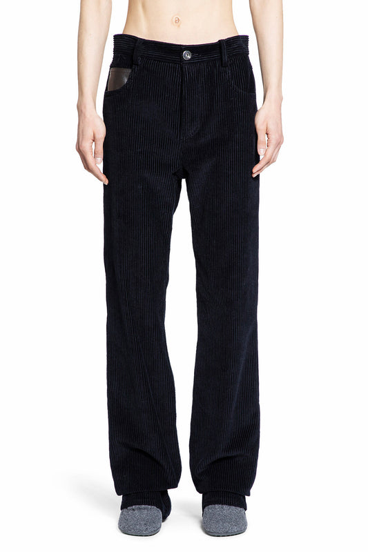 BOTTEGA VENETA WOMAN BLUE TROUSERS