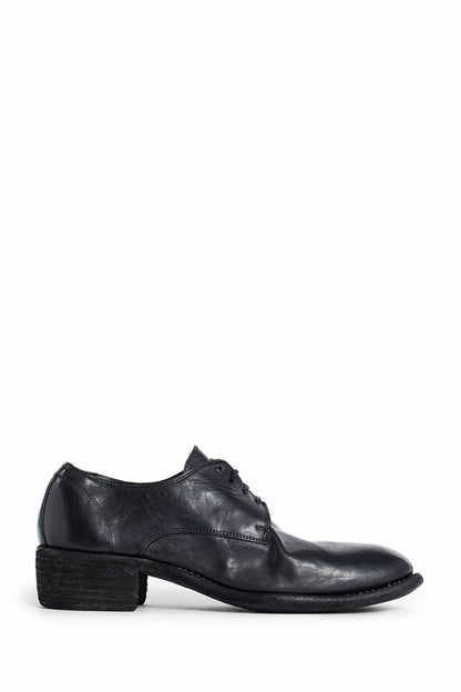 GUIDI MAN BLACK LACE-UPS