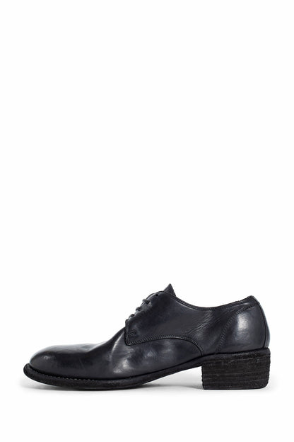 GUIDI MAN BLACK LACE-UPS