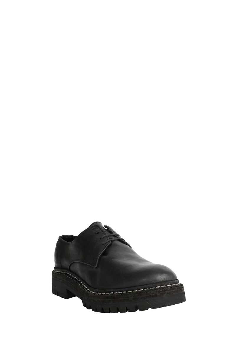 GUIDI Classic Derby Lace-Up Shoes man