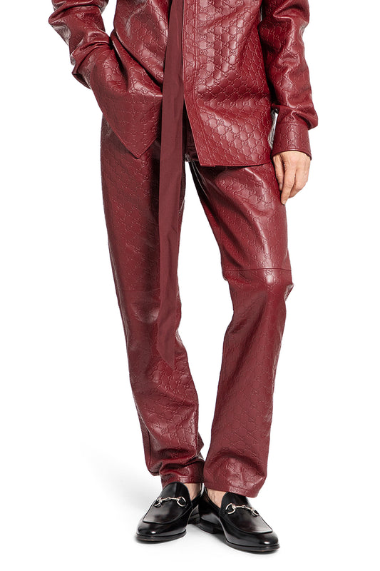 GUCCI MAN RED TROUSERS