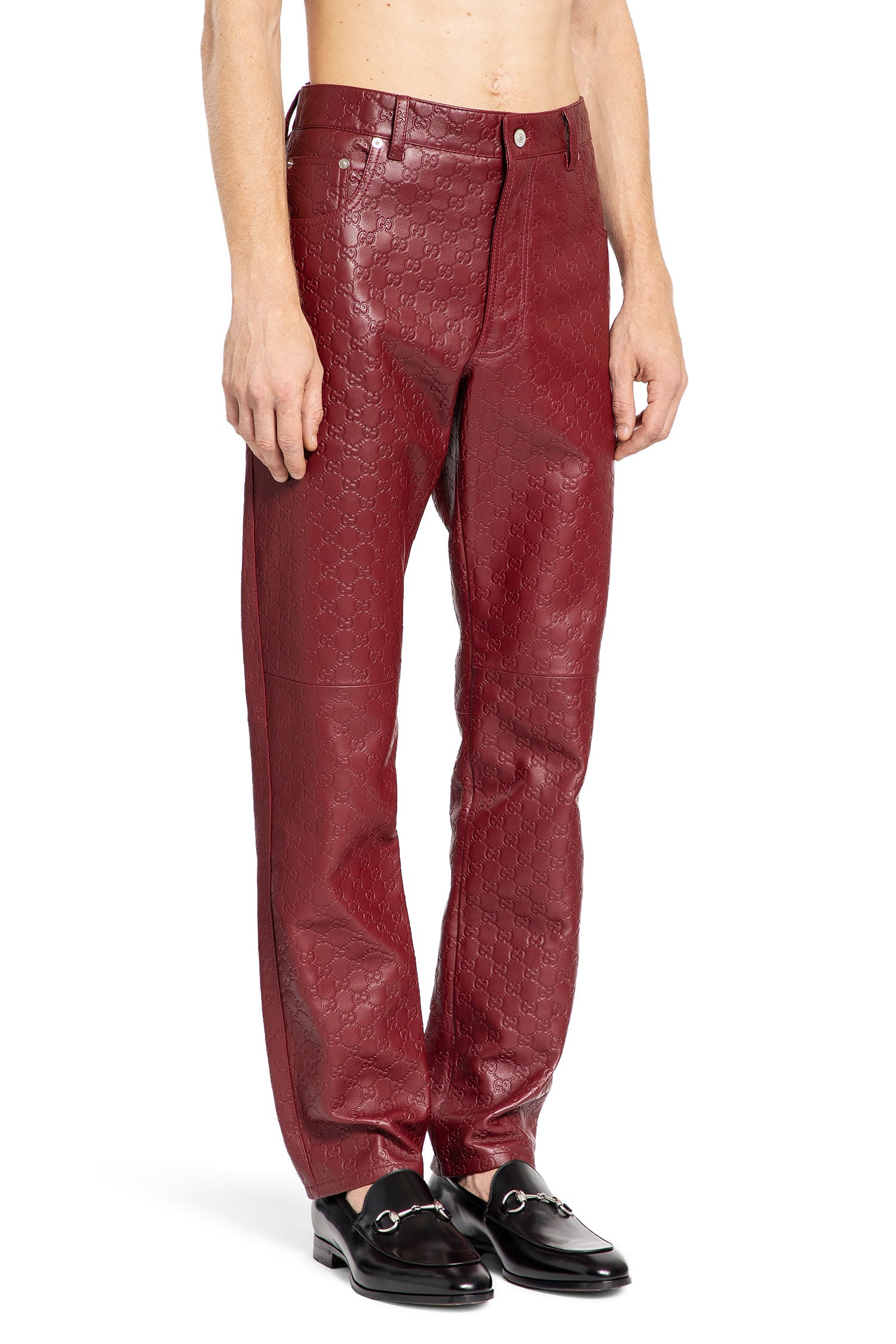 GUCCI MAN RED TROUSERS