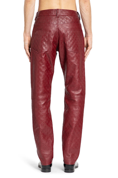 GUCCI MAN RED TROUSERS