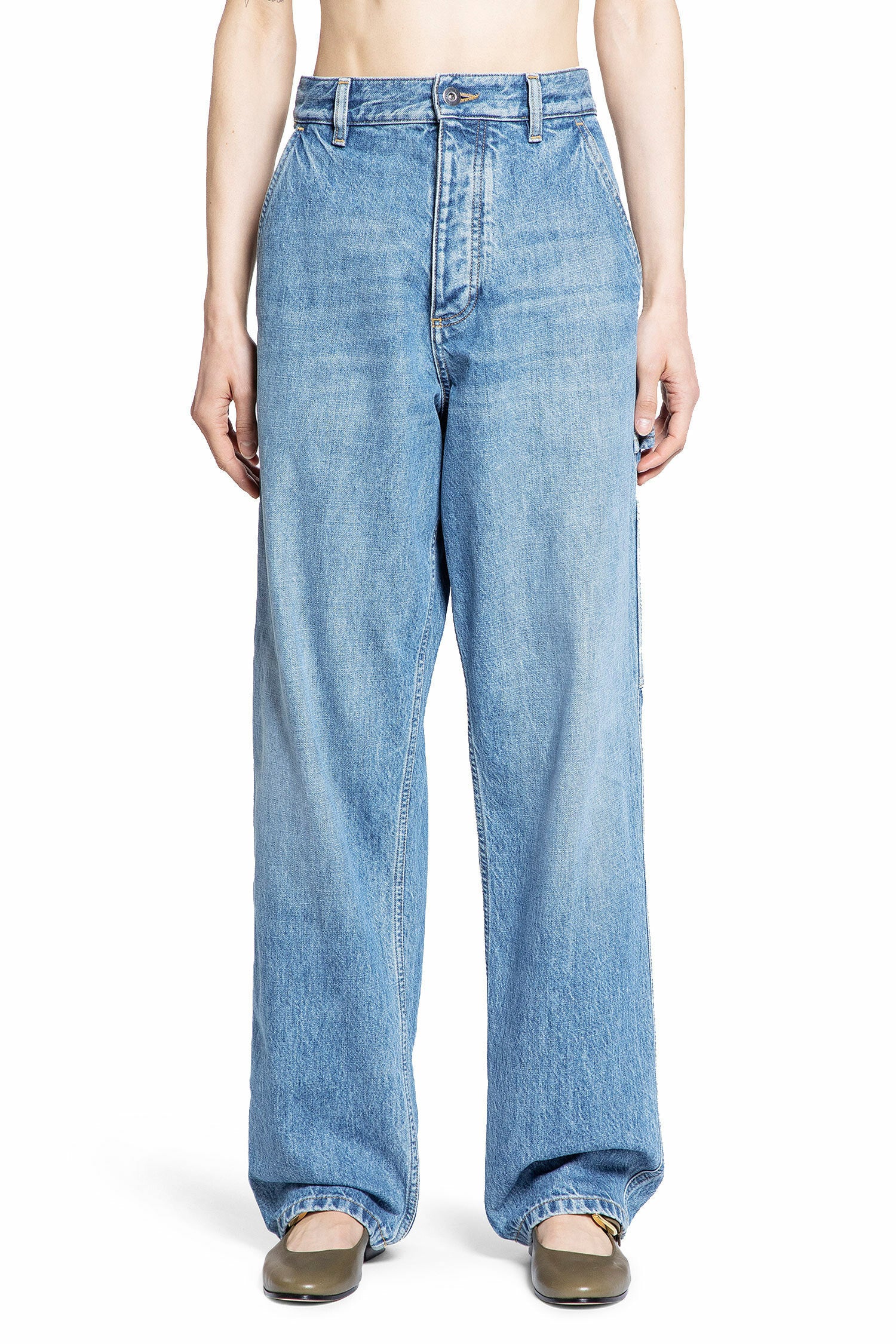 BOTTEGA VENETA WOMAN BLUE JEANS