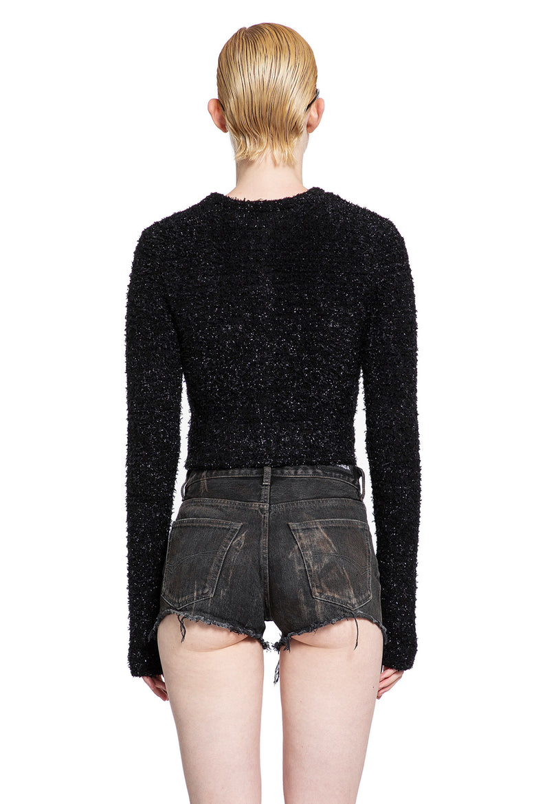 BALENCIAGA WOMAN BLACK KNITWEAR