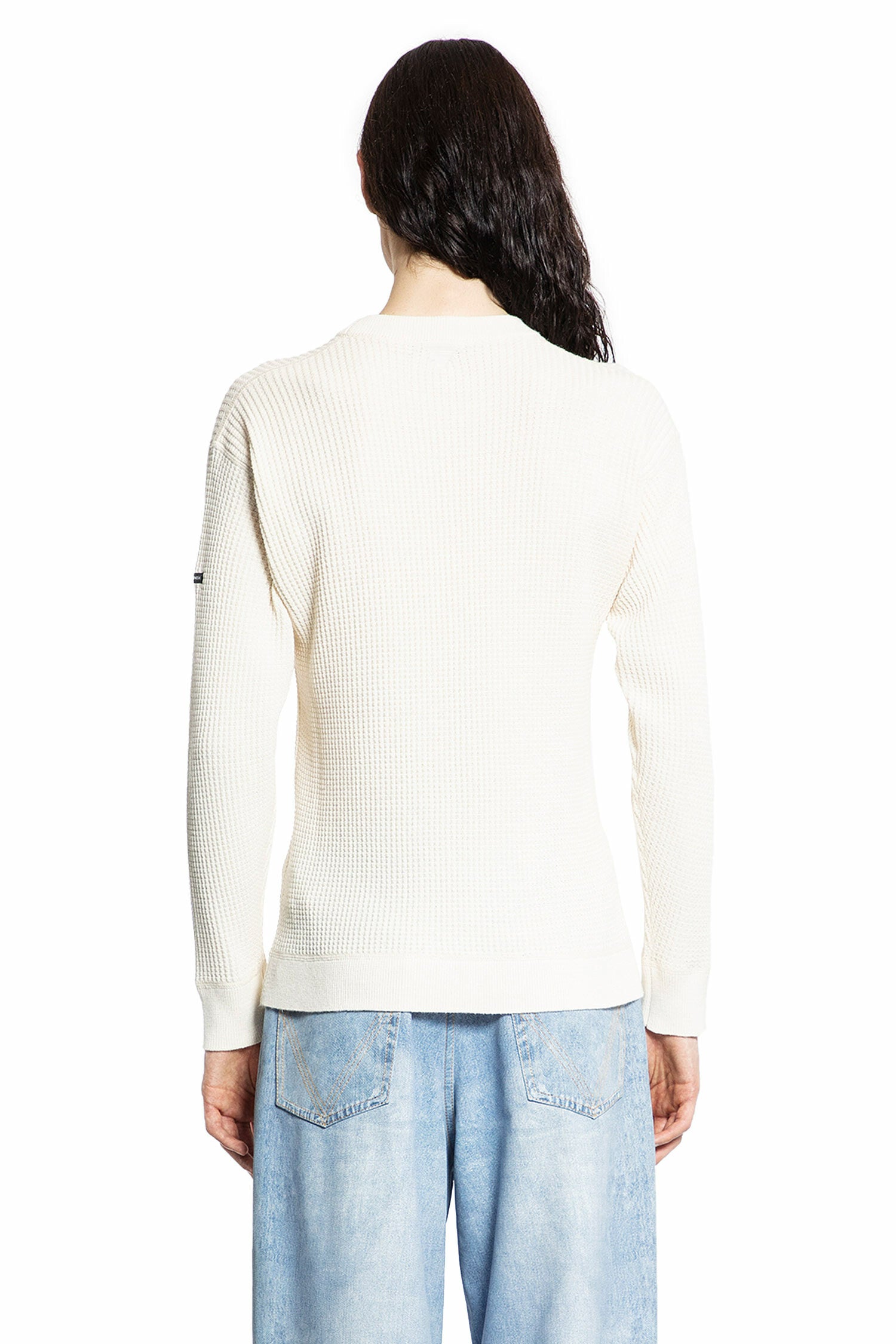 BOTTEGA VENETA MAN OFF-WHITE KNITWEAR