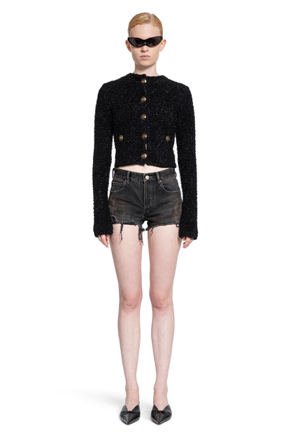 BALENCIAGA WOMAN BLACK SHORTS