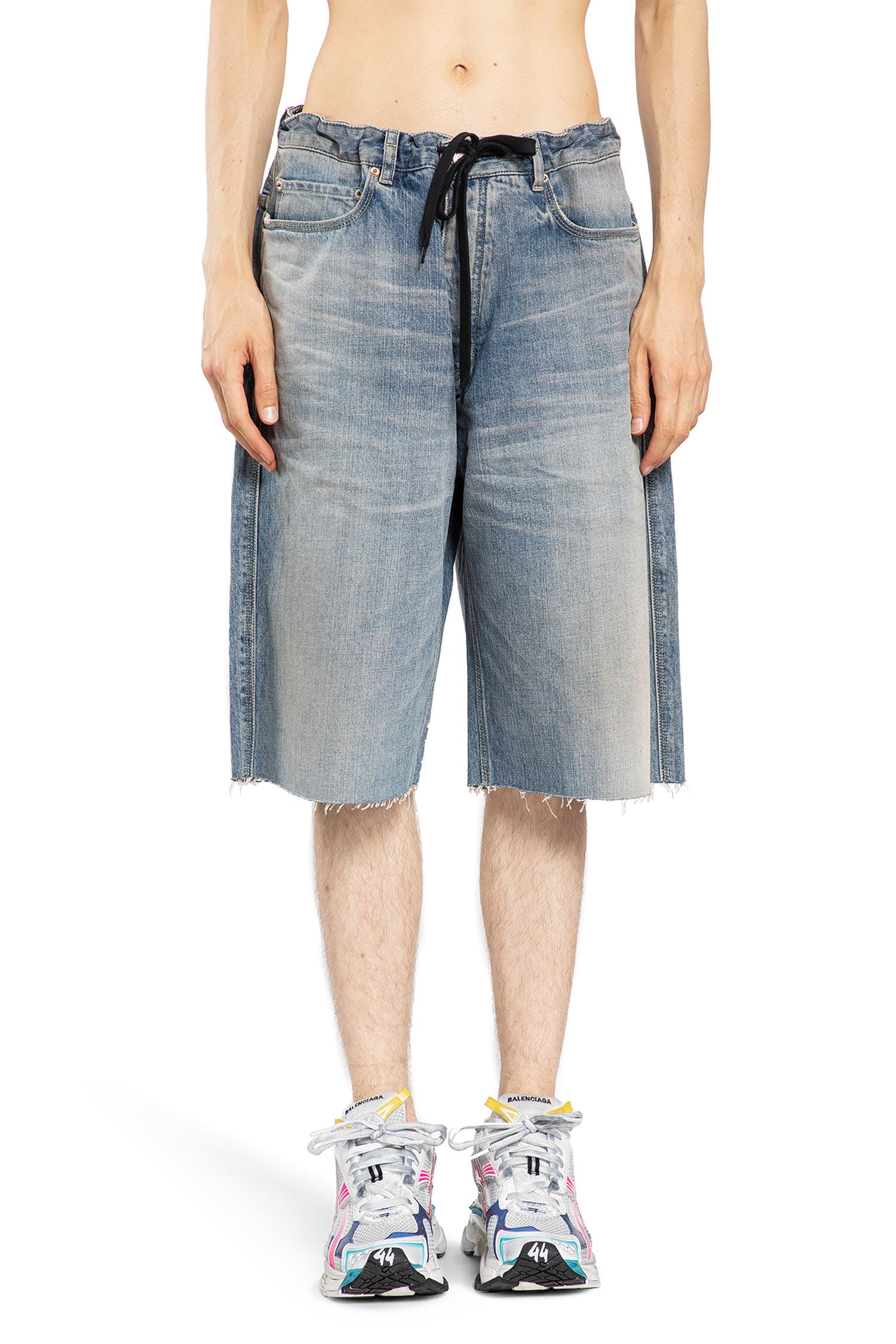 BALENCIAGA MAN BLUE SHORTS & SKIRTS