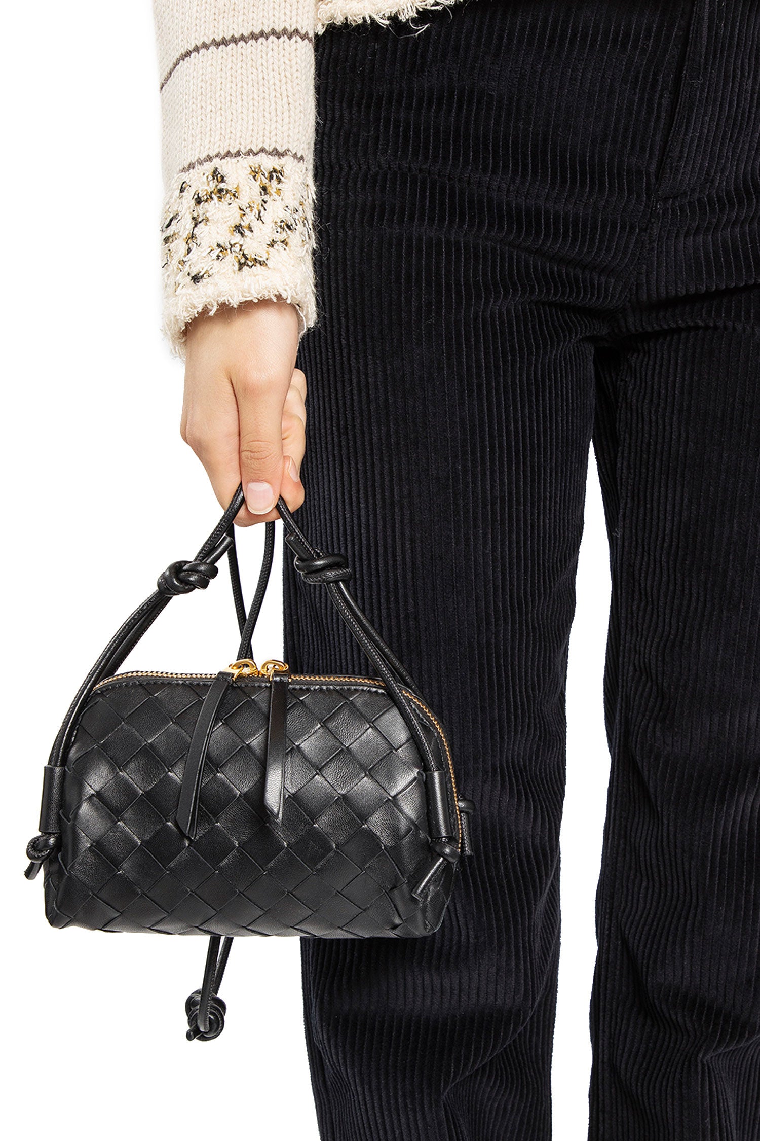 BOTTEGA VENETA WOMAN BLACK CROSSBODY BAGS