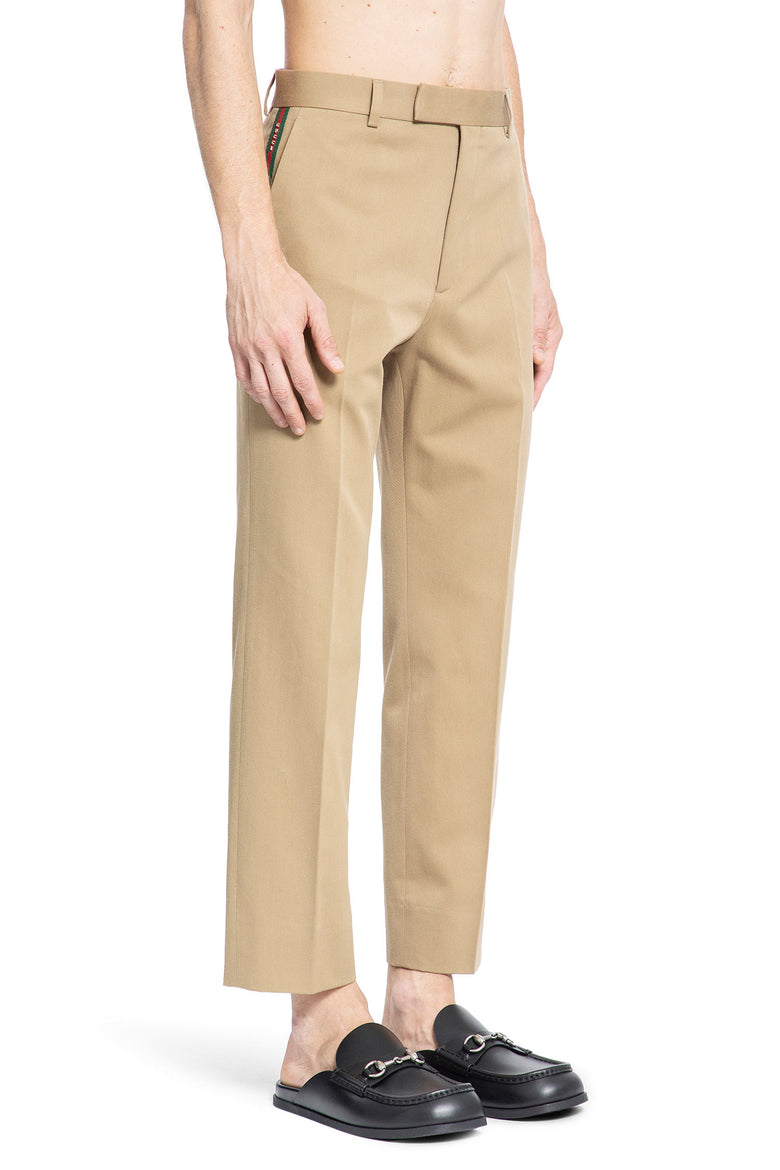 GUCCI MAN BEIGE TROUSERS