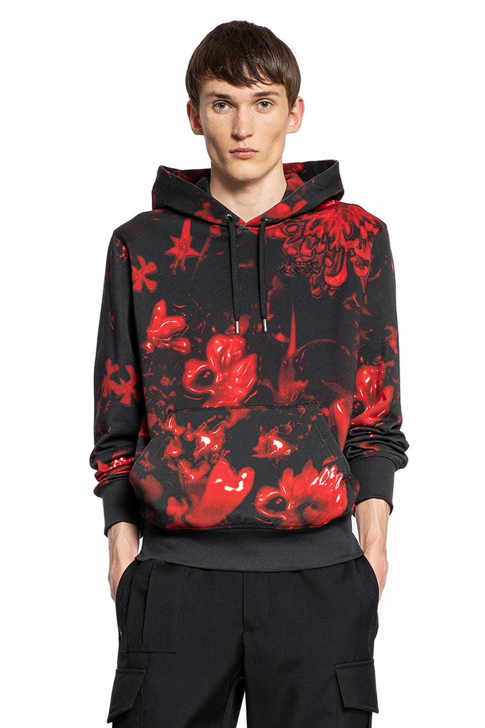 ALEXANDER MCQUEEN MAN BLACK SWEATSHIRTS