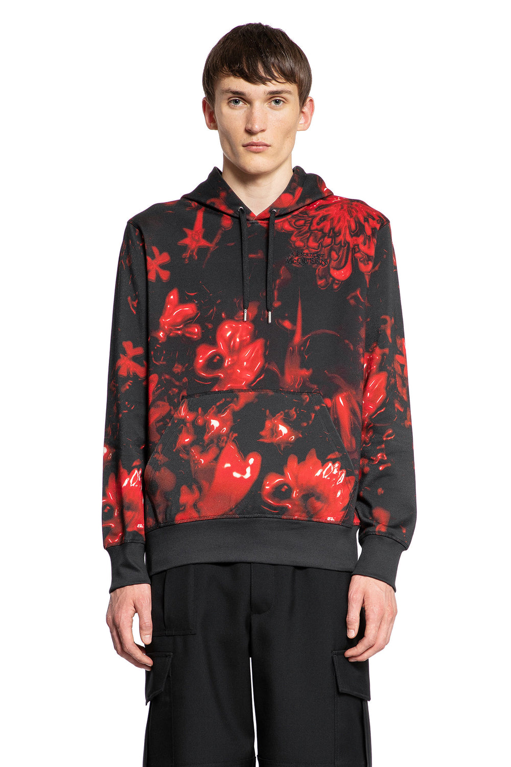 ALEXANDER MCQUEEN MAN BLACK SWEATSHIRTS