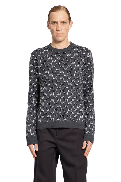 GUCCI MAN GREY KNITWEAR