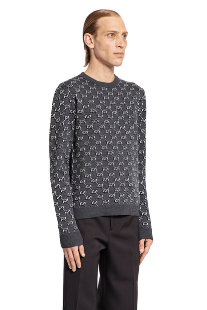 GUCCI MAN GREY KNITWEAR