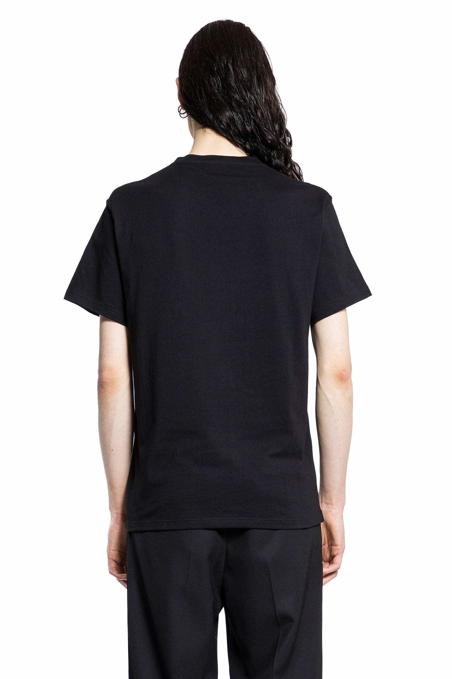 ALEXANDER MCQUEEN MAN BLACK T-SHIRTS