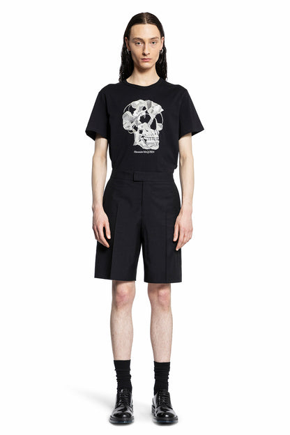 ALEXANDER MCQUEEN MAN BLACK T-SHIRTS & TANK TOPS