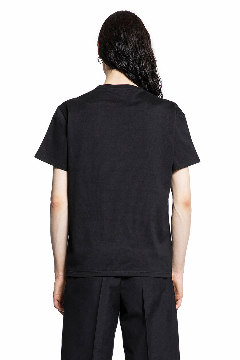 ALEXANDER MCQUEEN MAN BLACK T-SHIRTS & TANK TOPS